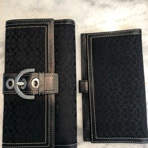 Coach wallet and checkbook cover